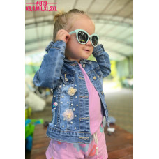 Джинсова куртка дитяча розмірний ряд XS, S, M, L, XL, 2XL відповідають 92,98,104,110,116,122