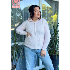 Вʼязана кофта з капюшоном в універсальному розмірі 46-52