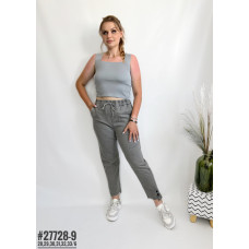 Жіночі штани у тонку смужку розмірний ряд 28,29,30,31,32,33