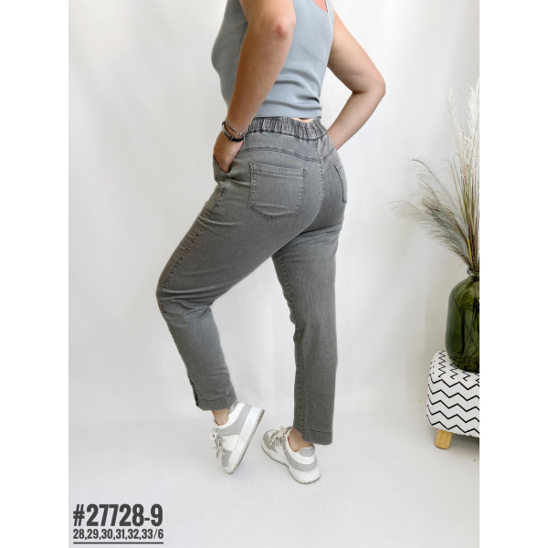 Жіночі штани у тонку смужку розмірний ряд 28,29,30,31,32,33