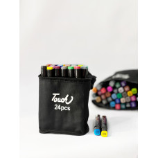 Набір оригінальних двосторонніх скетч маркерів фломастерів для малювання Touch 24 шт