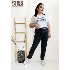Джинси мом з ременем у комплекті розмірний ряд 30,31,32,33,34,36