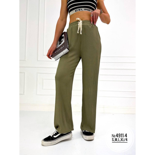 Брюки кльош у рубчик №4911-4