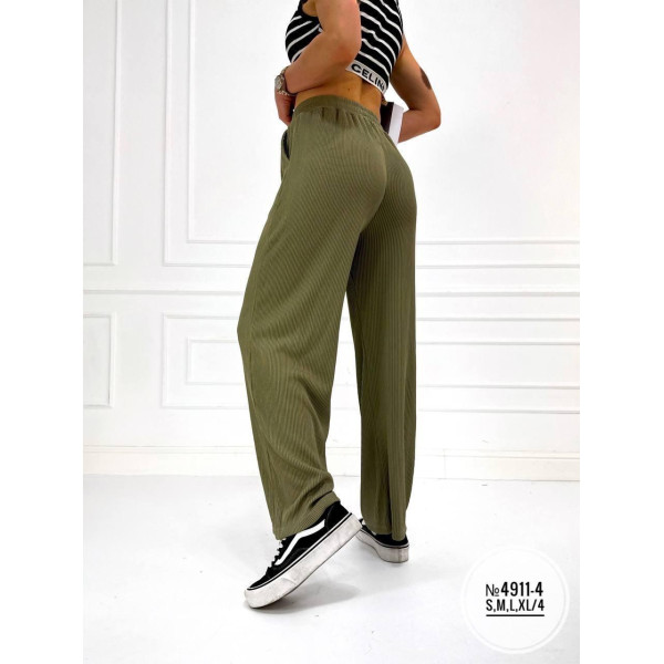Брюки кльош у рубчик №4911-4