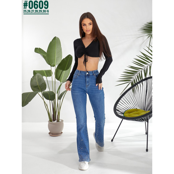 Жіночі Кльош зі стразами розмірний ряд 25,26,27,28,29,30