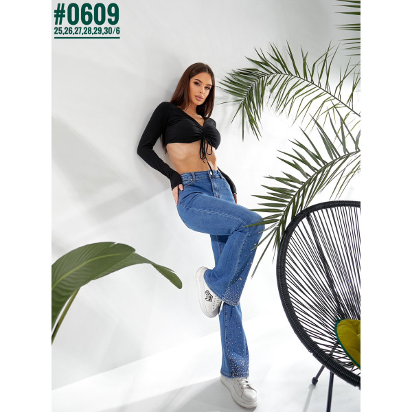 Жіночі Кльош зі стразами розмірний ряд 25,26,27,28,29,30