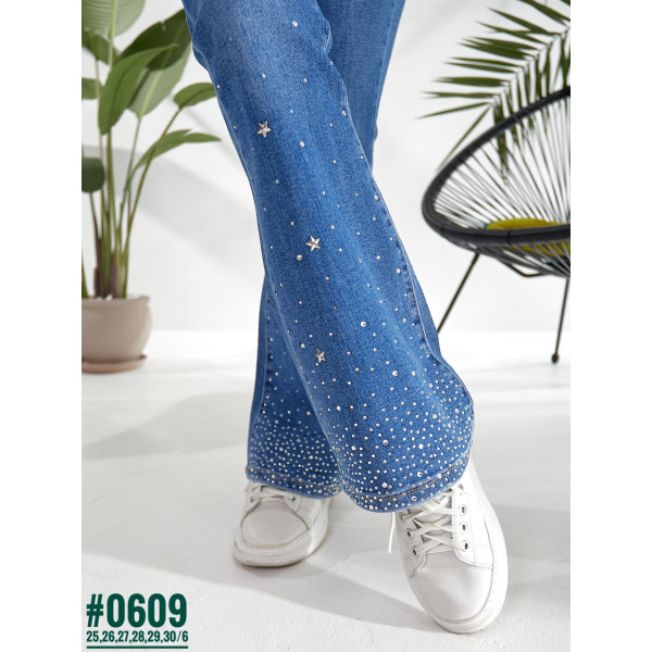 Жіночі Кльош зі стразами розмірний ряд 25,26,27,28,29,30