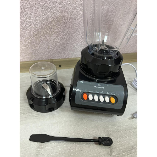 Універсальний стаціонарний блендер (подрібнювач) з насадкою кавомолка Crownberg CB-0999 500W