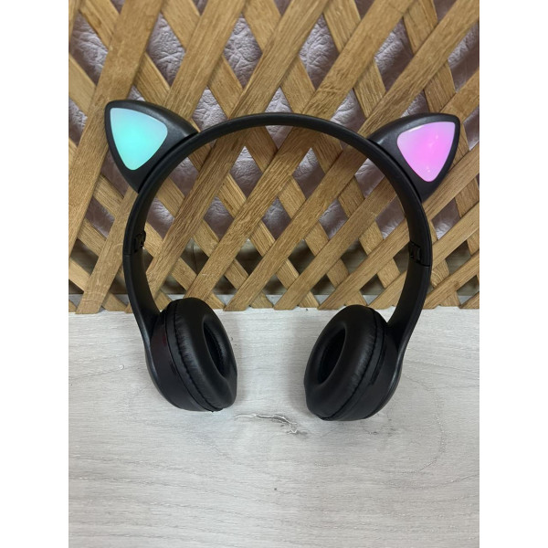 Бездротові навушники з котячими вушками та кольоровим підсвічуванням