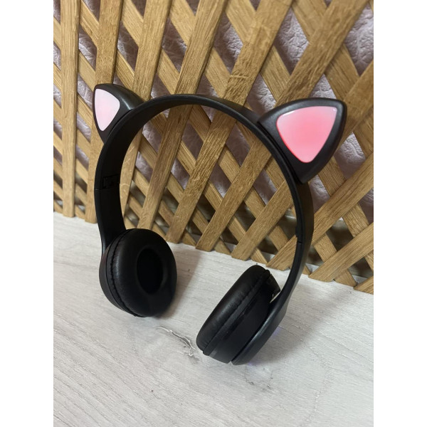 Бездротові навушники з котячими вушками та кольоровим підсвічуванням