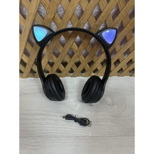 Бездротові навушники з котячими вушками та кольоровим підсвічуванням