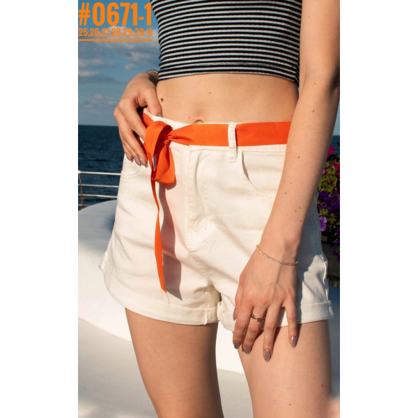 Стрейчові джинсові шорти розмірний ряд  25,26,27,28,29,30