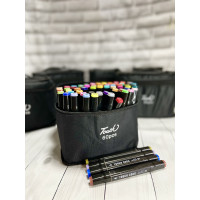 НАБІР ДВОХСТОРІННИХ СКЕТЧ МАРКЕРІВ TOUCH ДЛЯ МАЛЮВАННЯ 60 ШТ.