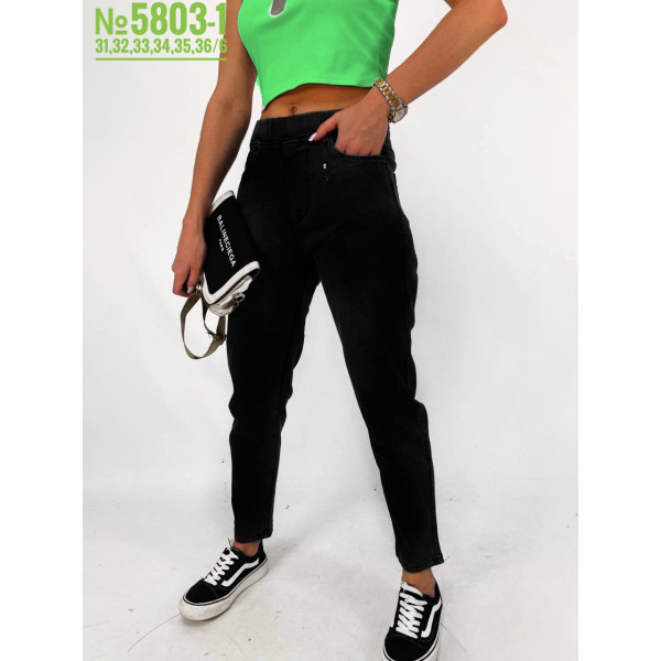 ЖІНОЧІ ДЖЕГІНСИ З БРЕЛКОМ БАТАЛЬНІ РОЗМІРИ 31,32,33,34,35,36