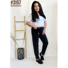 Джинси мом з ременем у комплекті розмірний ряд 30,31,32,33,34,36
