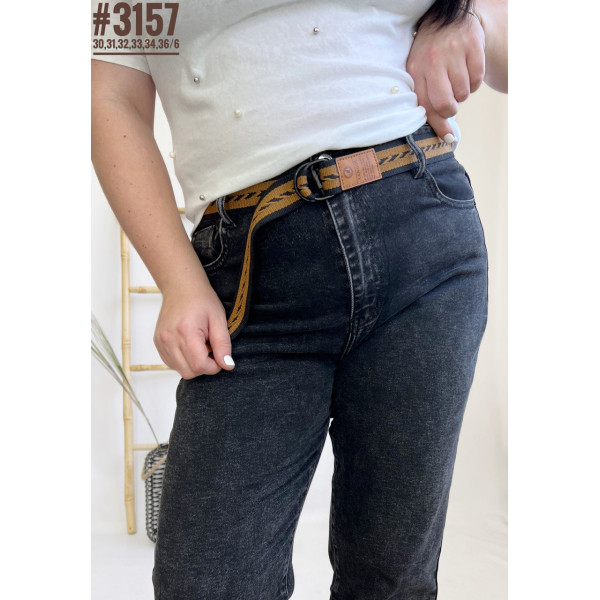 Джинси мом з ременем у комплекті розмірний ряд 30,31,32,33,34,36