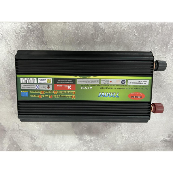 Перетворювач напруги інвертор Wimpex 7200W 12V - 220V + UPS (par_WX 7200 W)