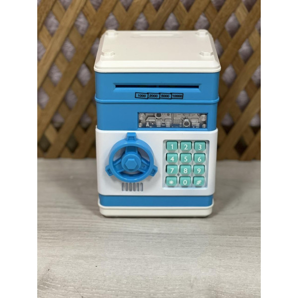 Скарбничка дитячий сейф з кодовим замком та купюроприймачем для паперових грошей та монет