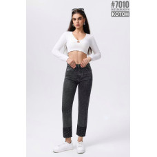 Жіночі котонові джинси зі стразами розмірний ряд  26,27,28,29,30,31