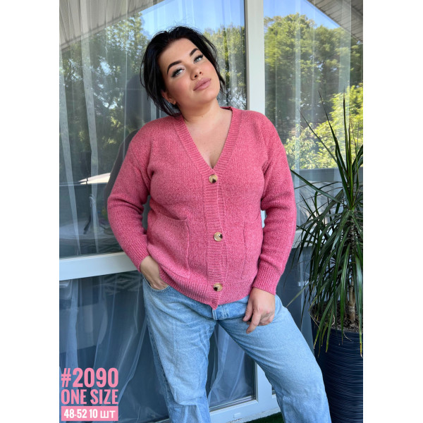 Кардиган на ґудзиках в універсальному розмірі (46-52)