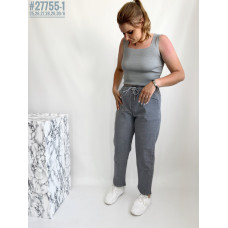 Жіночі штани у тонку смужку розмірний ряд 25,26,27,28,39,30