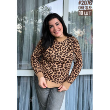 Жіночий светр с коміром стійка універсального розміру 48-54