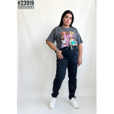 Джинси з поясом на резинці розмірний ряд 31,32,33,34,36,38