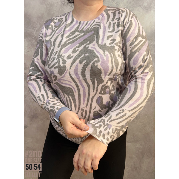 Жіночий джемпер з тонкого кашеміру універсального розміру 50-54