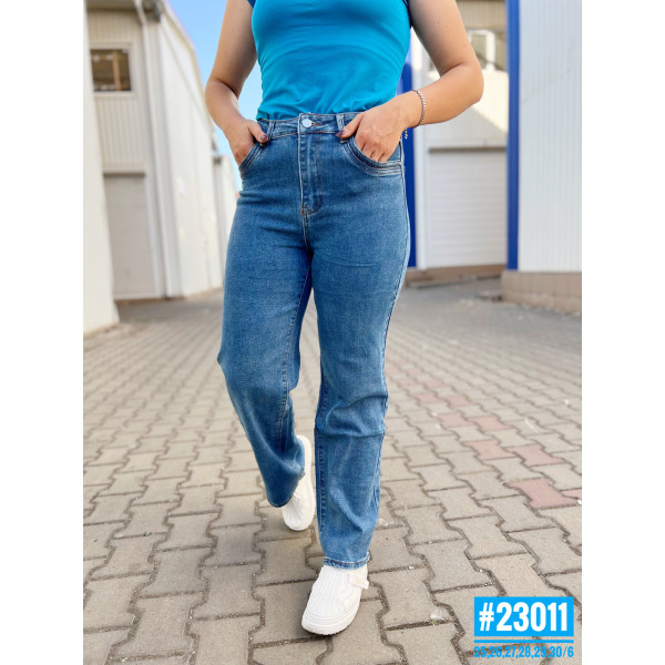 Джинси жіночі с завищеною талією розмірний ряд 25,26,27,28,29,30