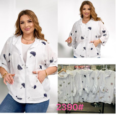 Кофта жіноча JJF на блискавці 2026NEW Вишивка із золотою ниткою