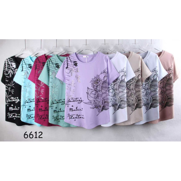 JJF Футболка напівбатал, жіночий одяг оптом зі складу, Одеса