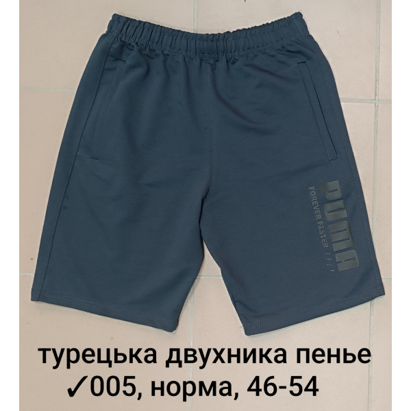 005-5 Мужские шорты, Производство: Украина Ткань: турецкая двунитка пенье Размеры: 46-48-50-52-54, 5шт в ростовке одного цвета