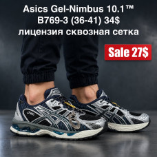 Asics Gel-Nimbus 10.1 B769-3 (36-41) лицензия  сквозная сетка
