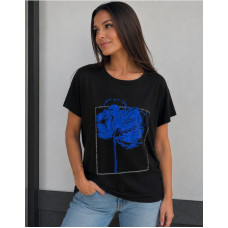 15927 Фабричная женская футболка вискоза Размеры: s-m-l-xl-xxl, хорошие полномерные размеры, 5шт в ростовке
