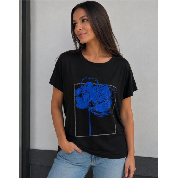 15927 Фабричная женская футболка вискоза Размеры: s-m-l-xl-xxl, хорошие полномерные размеры, 5шт в ростовке