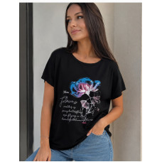 15928 Фабричная женская футболка вискоза Размеры: s-m-l-xl-xxl, хорошие полномерные размеры, 5шт в ростовке