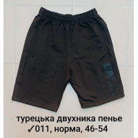 16031 Мужские шорты 011, турецкая двунитка пенье Размеры: 46-48-50-52-54, 5шт в ростовке одного цвета