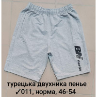 16032 Мужские шорты 011, турецкая двунитка пенье Размеры: 46-48-50-52-54, 5шт в ростовке одного цвета