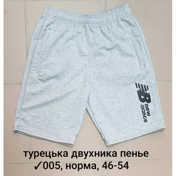 16047 Мужские шорты 005, турецкая двунитка пенье Размеры: 46-48-50-52-54, 5шт в ростовке одного цвета