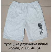 16406 Чоловічі шорти 005, турецька двонитка пеньє. Розміри: 46-48-50-52-54, 5шт в ростовці одного кольору 