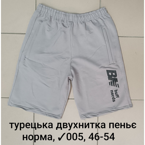 16409 Чоловічі шорти 005, турецька двонитка пеньє. Розміри: 46-48-50-52-54, 5шт в ростовці одного кольору