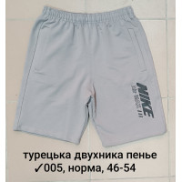 16416 Чоловічі шорти 005, турецька двонитка пеньє. Розміри: 46-48-50-52-54, 5шт в ростовці одного кольору 